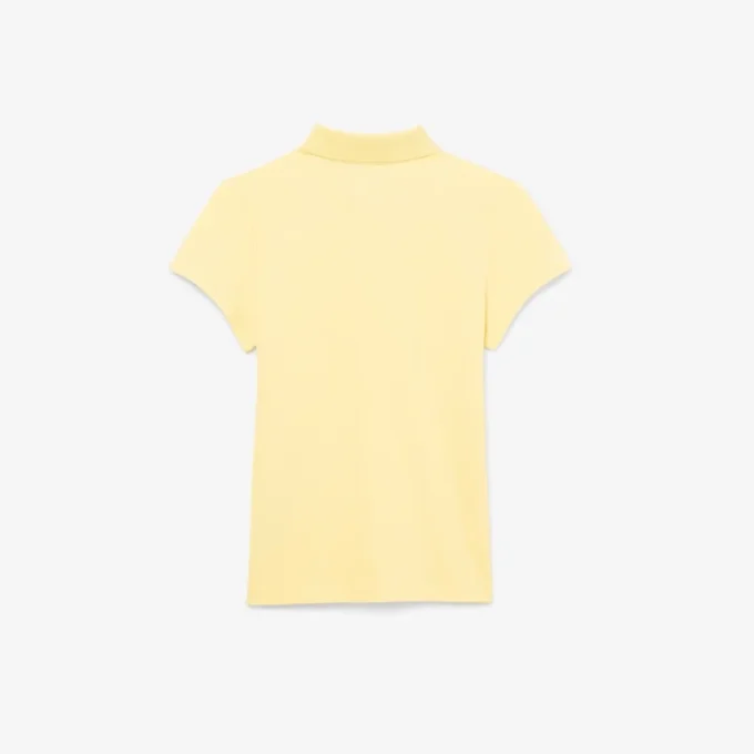 Polo Piqua com Gola Recortada para Meninas
