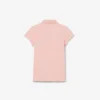Polo Piqua com Gola Recortada para Meninas