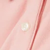 Polo Piqua com Gola Recortada para Meninas