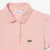Polo Piqua com Gola Recortada para Meninas