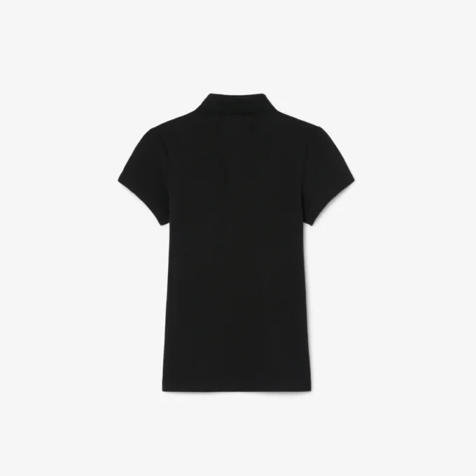 Polo Piqua com Gola Recortada para Meninas