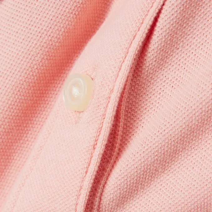 Polo Piqua com Gola Recortada para Meninas