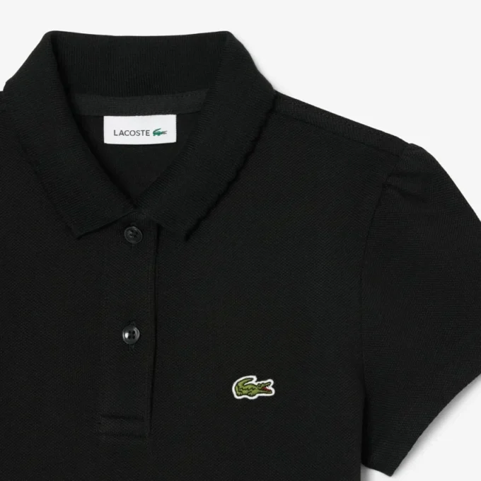 Polo Piqua com Gola Recortada para Meninas