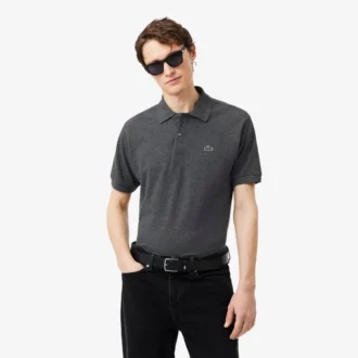 Polo Piqua Marl de corte clássico para homem