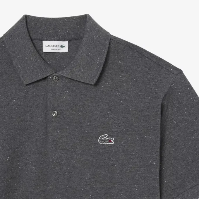 Polo Piqua Marl de corte clássico para homem