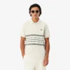 Polo às riscas com corte clássico, fabricado em França