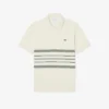 Polo às riscas com corte clássico, fabricado em França