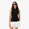 Polo sem mangas elástico Slim Fit L.12.D para mulher