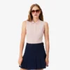 Polo sem mangas elástico Slim Fit L.12.D para mulher