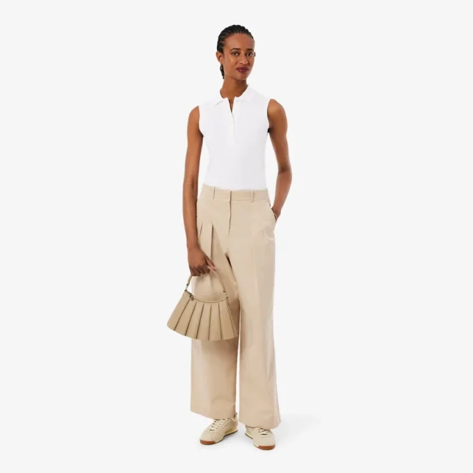 Polo sem mangas elástico Slim Fit L.12.D para mulher