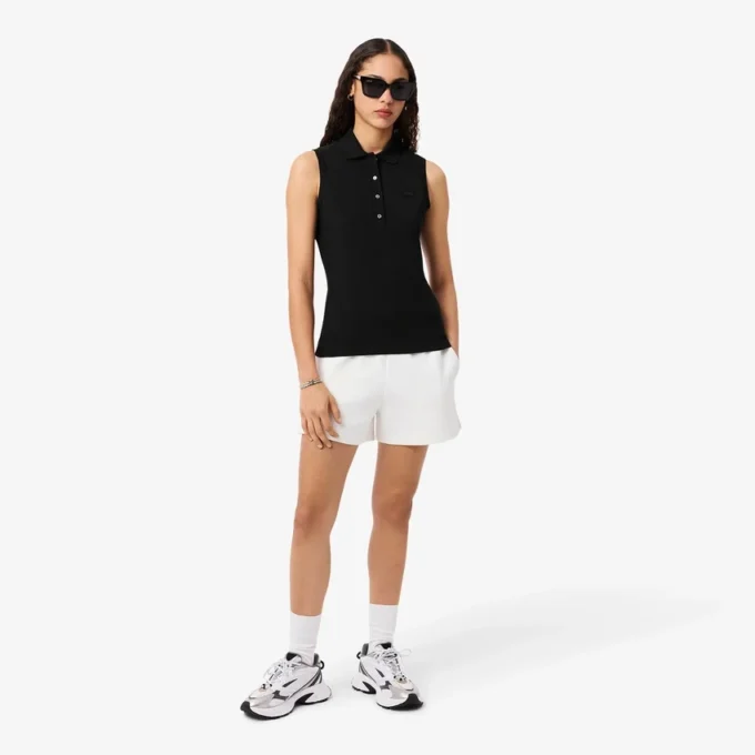 Polo sem mangas elástico Slim Fit L.12.D para mulher