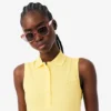 Polo sem mangas elástico Slim Fit L.12.D para mulher