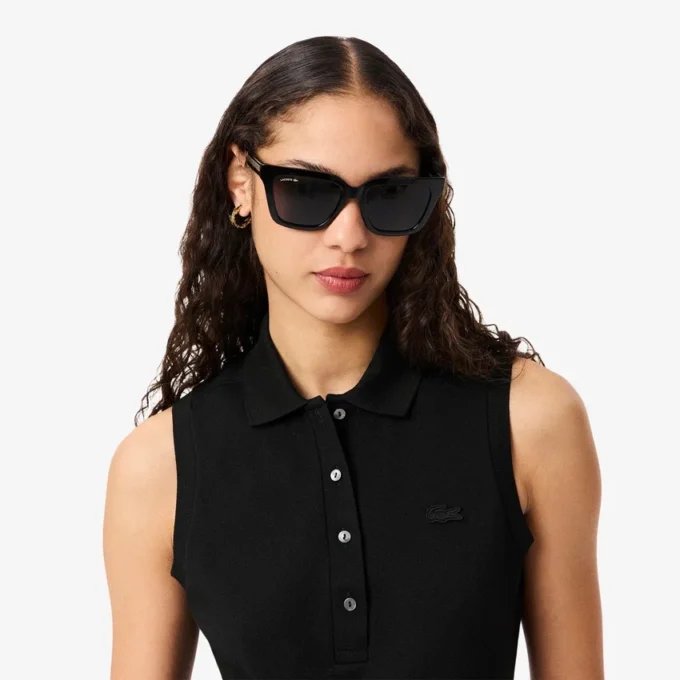 Polo sem mangas elástico Slim Fit L.12.D para mulher