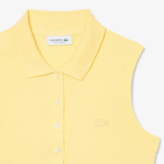 Polo sem mangas elástico Slim Fit L.12.D para mulher