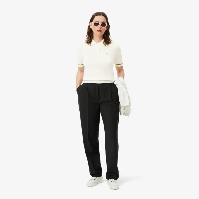 Polos de algodão elástico sem costuras 3D curtos para mulher
