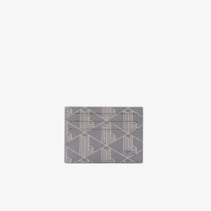 Porta-cartões em lona com estampado monograma The Blend