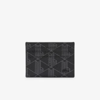 Porta-cartões em lona com estampado monograma The Blend