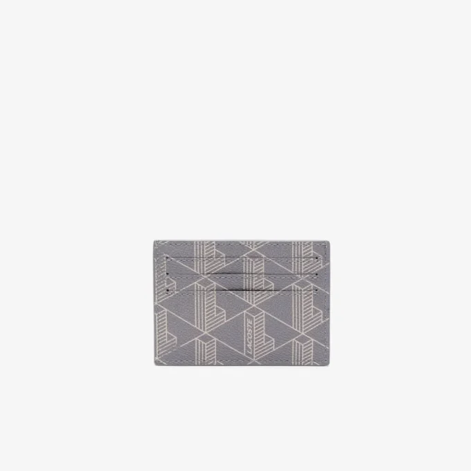 Porta-cartões em lona com estampado monograma The Blend