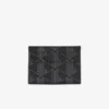 Porta-cartões em lona com estampado monograma The Blend