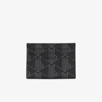 Porta-cartões em lona com estampado monograma The Blend