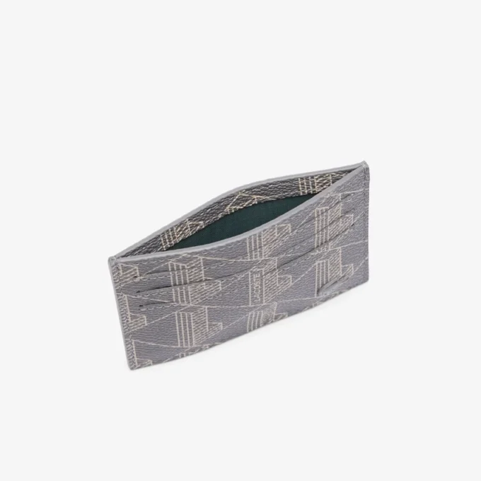 Porta-cartões em lona com estampado monograma The Blend