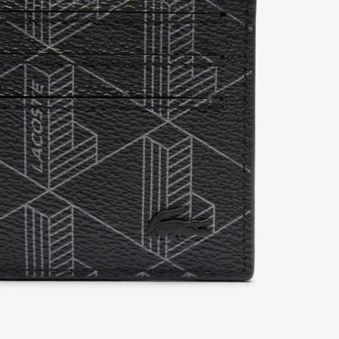 Porta-cartões em lona com estampado monograma The Blend
