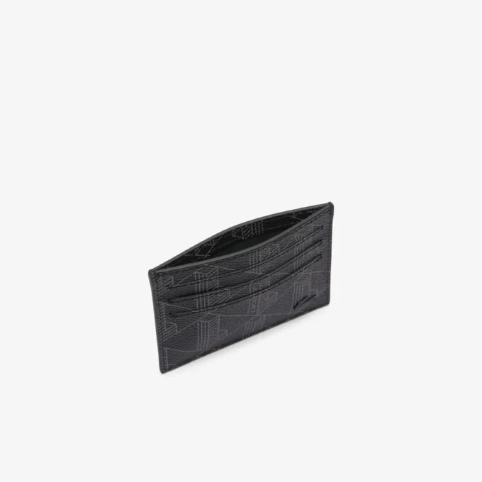 Porta-cartões em lona com estampado monograma The Blend
