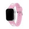 Pulseira de silicone rosa com padrão de crocodilo para Apple Watch