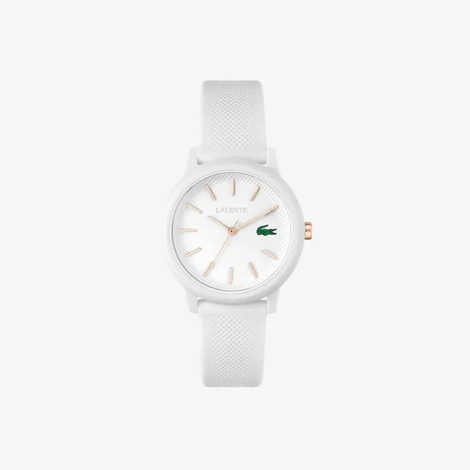 Relógio Lacoste.12.12 com bracelete em silicone branco