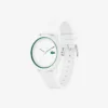 Relógio Lacoste.12.12 com bracelete em silicone branco