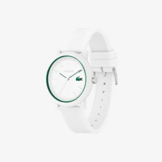 Relógio Lacoste.12.12 com bracelete em silicone branco