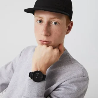 Relógio Lacoste.12.12 com bracelete em silicone preto
