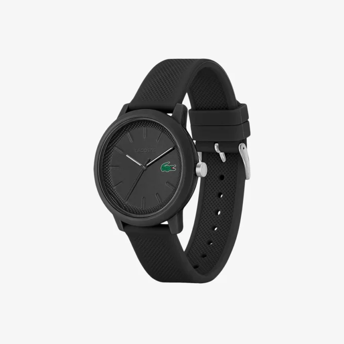 Relógio Lacoste.12.12 com bracelete em silicone preto