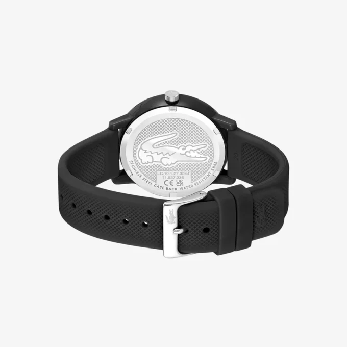 Relógio Lacoste.12.12 com bracelete em silicone preto