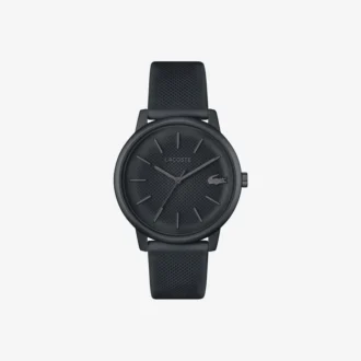Relógio Lacoste.12.12 Move de 3 ponteiros com bracelete em silicone preto