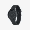 Relógio Lacoste.12.12 Move de 3 ponteiros com bracelete em silicone preto