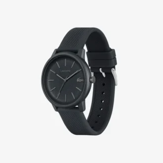 Relógio Lacoste.12.12 Move de 3 ponteiros com bracelete em silicone preto