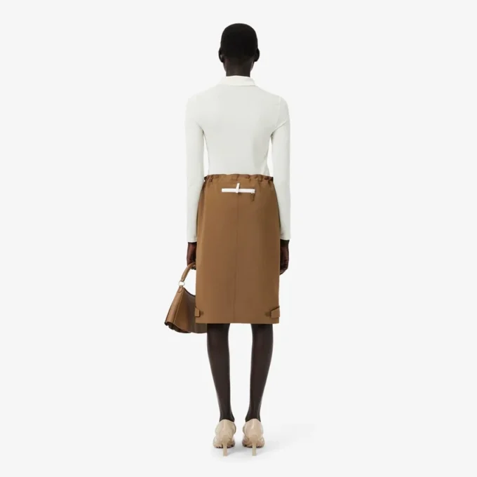 Saia cargo em mistura de lã Runway Blend