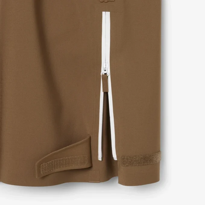 Saia cargo em mistura de lã Runway Blend