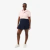 Saia curta plissada em algodão elástico para mulher