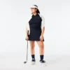Saia de golfe feminina com forro, Ultra Dry e elástica