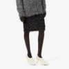 Saia de malha com lurex Runway