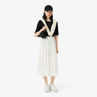 Saia Maxi Plissada para Mulher
