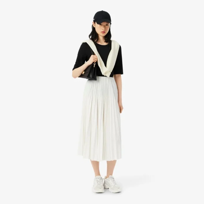 Saia Maxi Plissada para Mulher