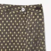 Saia midi plissada estampada