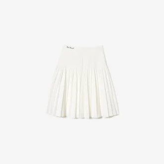 Saia midi plissada para mulher