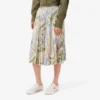 Saia plissada com estampado Topography para mulher