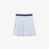 Saia plissada de algodão Oxford para meninas