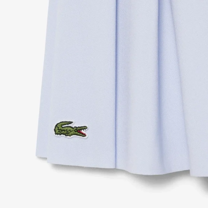 Saia plissada de algodão Oxford para meninas