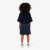 Saia plissada de algodão Oxford para meninas